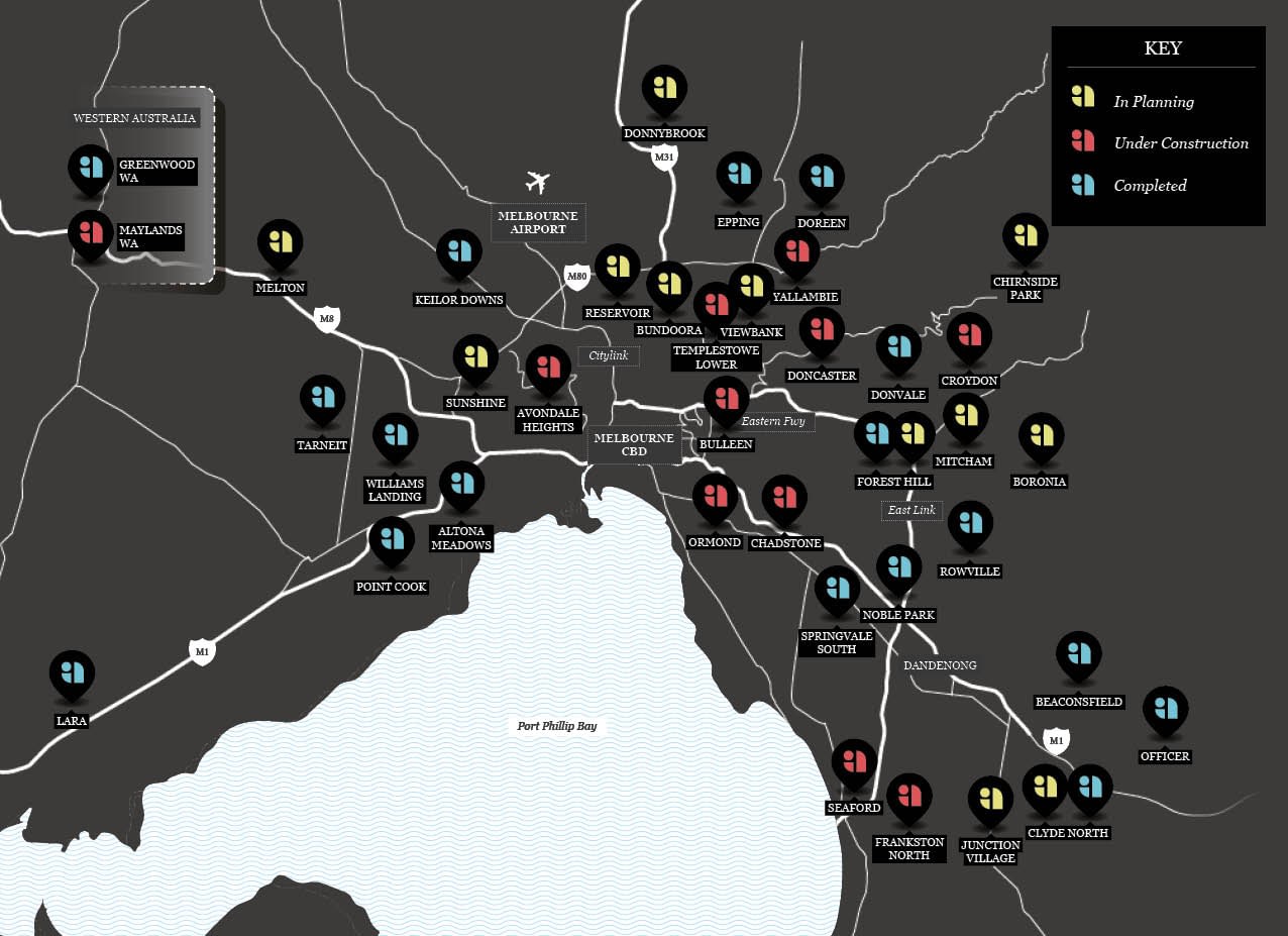 Allaf Property Project Locations Map